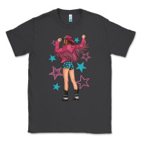Smoke western pink with stars and cowgirl Classic Tee - texasbilliewilder