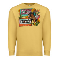 Antique Gold rodeo sunflower cactus cassette Premium Sweatshirt - FaDigitalArtStudio