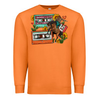Carrot rodeo sunflower cactus cassette Premium Sweatshirt - FaDigitalArtStudio