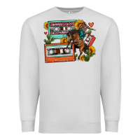 Dove Grey rodeo sunflower cactus cassette Premium Sweatshirt - FaDigitalArtStudio