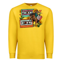 Lemon rodeo sunflower cactus cassette Premium Sweatshirt - FaDigitalArtStudio