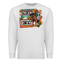 Oatmeal Heather rodeo sunflower cactus cassette Premium Sweatshirt - FaDigitalArtStudio