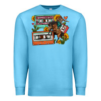 Ocean Blue rodeo sunflower cactus cassette Premium Sweatshirt - FaDigitalArtStudio