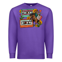 Purple rodeo sunflower cactus cassette Premium Sweatshirt - FaDigitalArtStudio