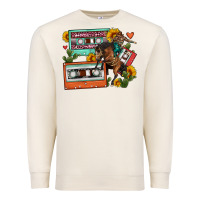 Sandshell rodeo sunflower cactus cassette Premium Sweatshirt - FaDigitalArtStudio
