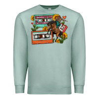 Seafoam rodeo sunflower cactus cassette Premium Sweatshirt - FaDigitalArtStudio