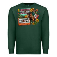 Sports Green rodeo sunflower cactus cassette Premium Sweatshirt - FaDigitalArtStudio