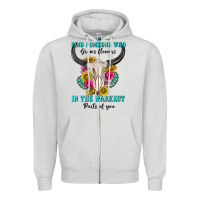 Dove Grey find someone who in the darkest parts of you Zipper Hoodie - texasbilliewilder