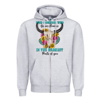 Heather Grey find someone who in the darkest parts of you Zipper Hoodie - texasbilliewilder