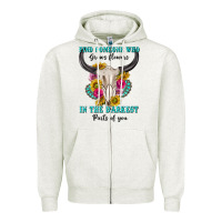Oatmeal Heather find someone who in the darkest parts of you Zipper Hoodie - texasbilliewilder