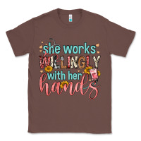Chestnut she works willingly with her hands Classic Tee - FaDigitalArtStudio