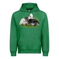 Emerald two baby nigerian dwarf goat Urban Hoodie - LillyAllenDesigns