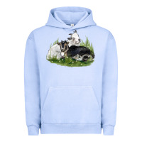 Pigment Grape Ice two baby nigerian dwarf goat Urban Hoodie - LillyAllenDesigns