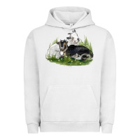 Pigment Lunar Rock two baby nigerian dwarf goat Urban Hoodie - LillyAllenDesigns