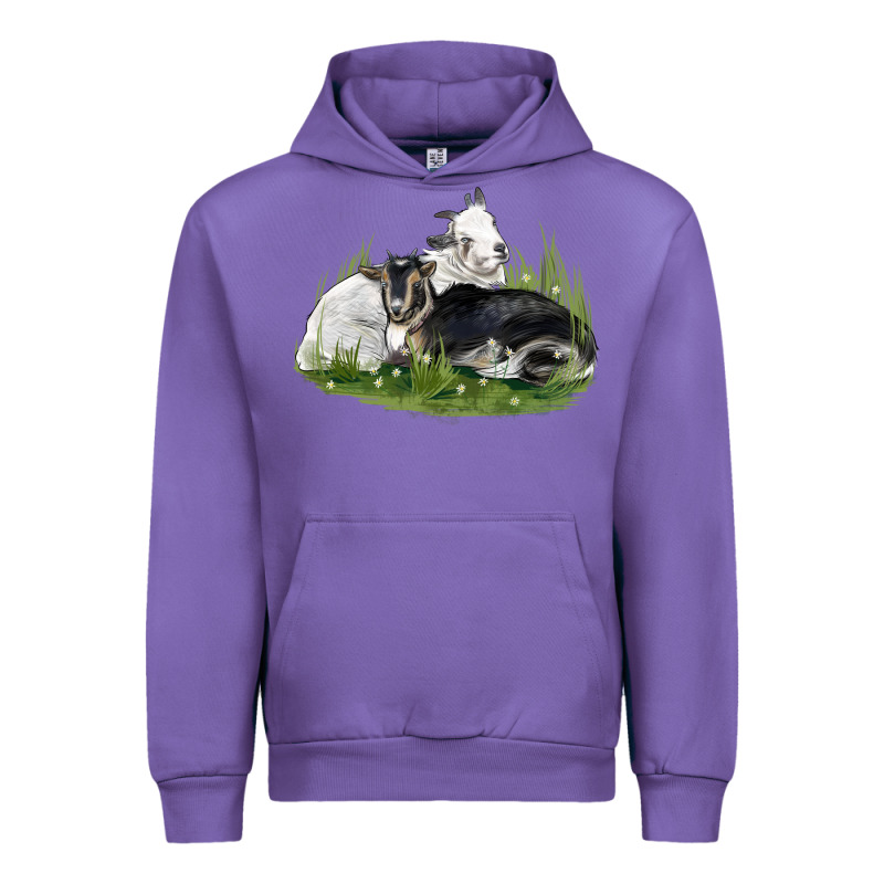 Two Baby Nigerian Dwarf Goat Urban Hoodie by LillyAllenDesigns | Teevron