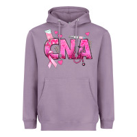 Lavender Breast Cancer CNA Certified Nursing Assistant Heavyweight Hoodie - texasbilliewilder