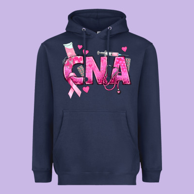 Breast Cancer Cna Certified Nursing Assistant Heavyweight Hoodie Designed By Texasbilliewilder