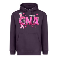Plum Breast Cancer CNA Certified Nursing Assistant Heavyweight Hoodie - texasbilliewilder