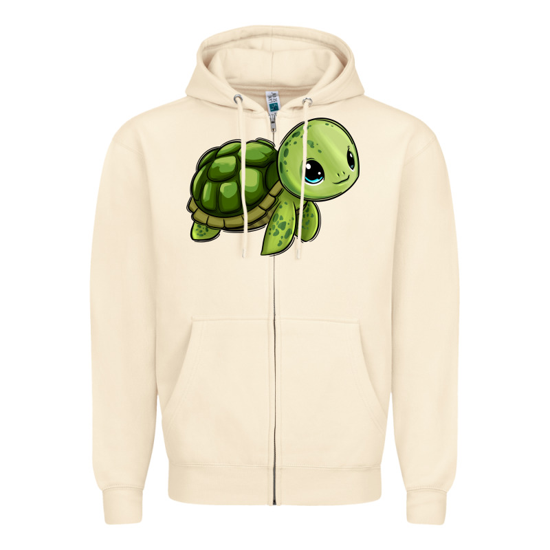 Cute Turtle Zipper Hoodie by Zillion Design Studio | Teevron