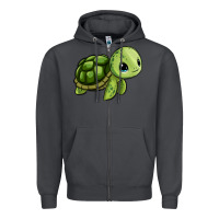 Smoke cute turtle Zipper Hoodie - Zillion Design Studio
