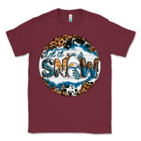 Burgundy Let It Snow Classic Tee - RanaPortraitStore