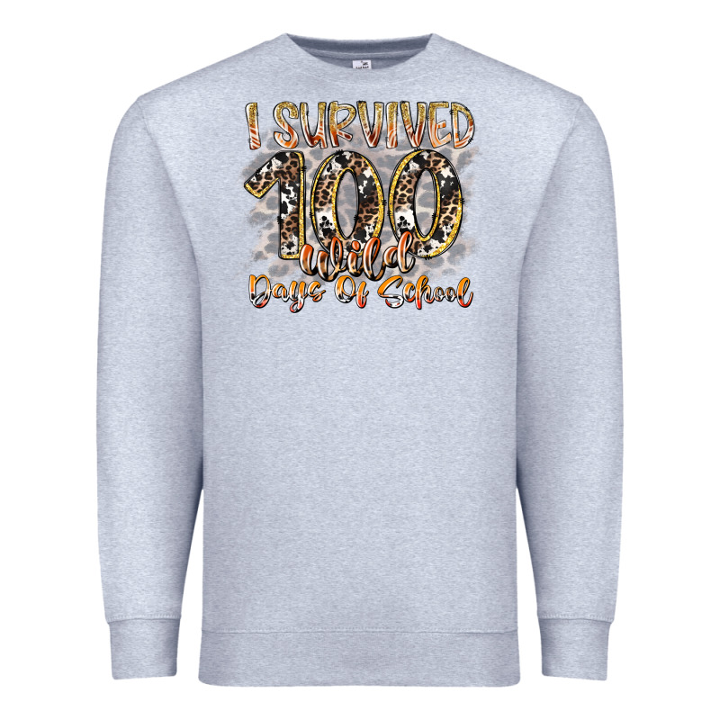 I Survived 100 Wild Days Of School Premium Sweatshirt by RacoonDesign | Teevron