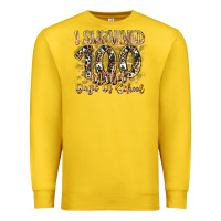 Lemon i survived 100 wild days of school Premium Sweatshirt - RacoonDesign