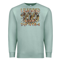 Seafoam i survived 100 wild days of school Premium Sweatshirt - RacoonDesign