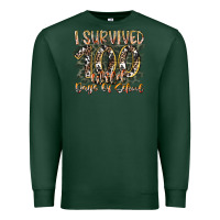 Sports Green i survived 100 wild days of school Premium Sweatshirt - RacoonDesign