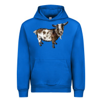 Cobalt Nigerian Dwarf Goat Urban Hoodie - LillyAllenDesigns
