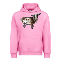 Fuchsia Pink Nigerian Dwarf Goat Urban Hoodie - LillyAllenDesigns
