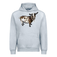 Heather Grey Nigerian Dwarf Goat Urban Hoodie - LillyAllenDesigns