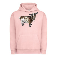 Pigment Salmon Nigerian Dwarf Goat Urban Hoodie - LillyAllenDesigns
