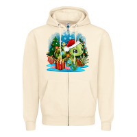 Sandshell christmas turtle Zipper Hoodie - Zillion Design Studio