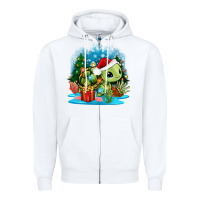 White christmas turtle Zipper Hoodie - Zillion Design Studio