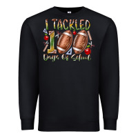 Black I Tackled 100 Days of School Premium Sweatshirt - RacoonDesign