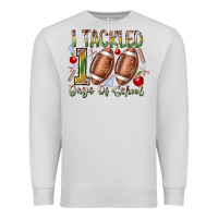 Dove Grey I Tackled 100 Days of School Premium Sweatshirt - RacoonDesign