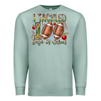 Seafoam I Tackled 100 Days of School Premium Sweatshirt - RacoonDesign