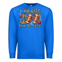 True Royal I Tackled 100 Days of School Premium Sweatshirt - RacoonDesign