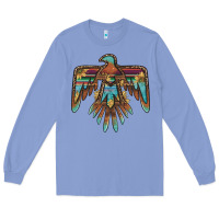 Colony Blue thunderbird with sunflowers Long Sleeve Tee - BarkalooDesign