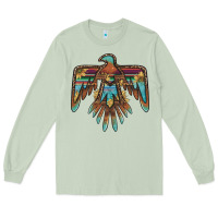 Matcha thunderbird with sunflowers Long Sleeve Tee - BarkalooDesign