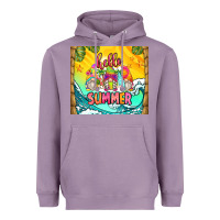 Lavender hello summer gnomes Heavyweight Hoodie - Zillion Design Studio