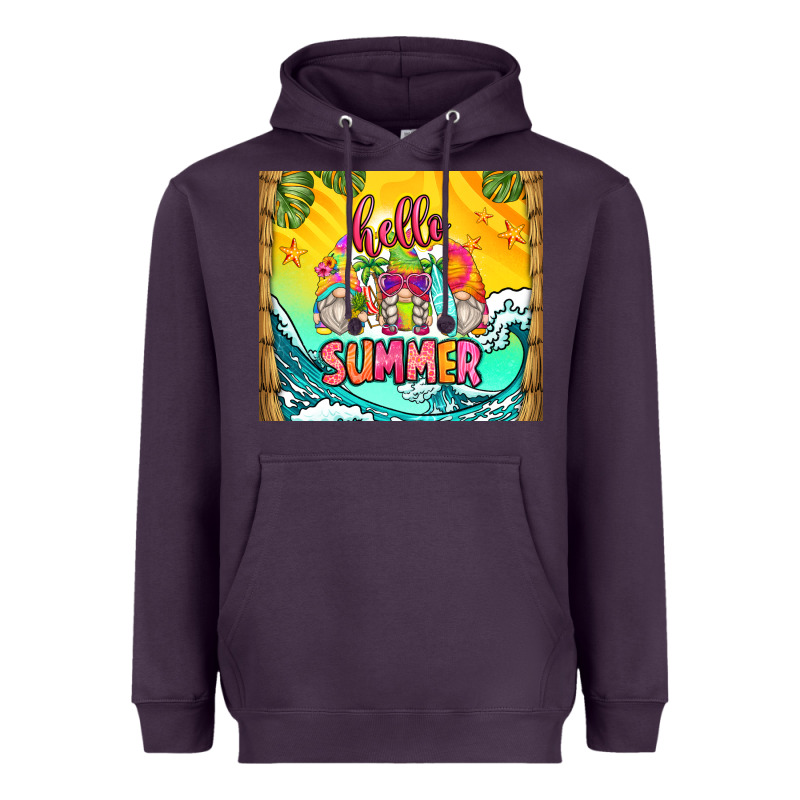 Hello Summer Gnomes Heavyweight Hoodie by Zillion Design Studio | Teevron