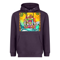 Plum hello summer gnomes Heavyweight Hoodie - Zillion Design Studio