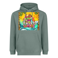 Sage hello summer gnomes Heavyweight Hoodie - Zillion Design Studio