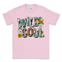 Bubblegum Pink western wild soul with sunflowers Classic Tee - texasbilliewilder