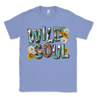 Colony Blue western wild soul with sunflowers Classic Tee - texasbilliewilder