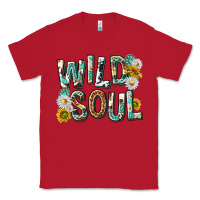 Red western wild soul with sunflowers Classic Tee - texasbilliewilder