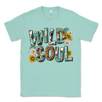 Seafoam western wild soul with sunflowers Classic Tee - texasbilliewilder