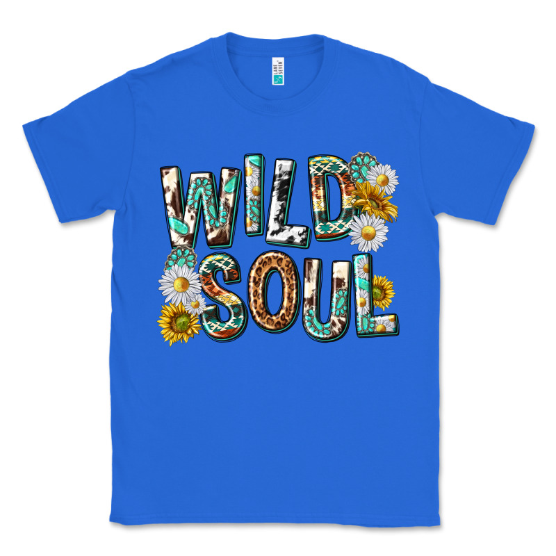 Western Wild Soul With Sunflowers Classic Tee by texasbilliewilder | Teevron